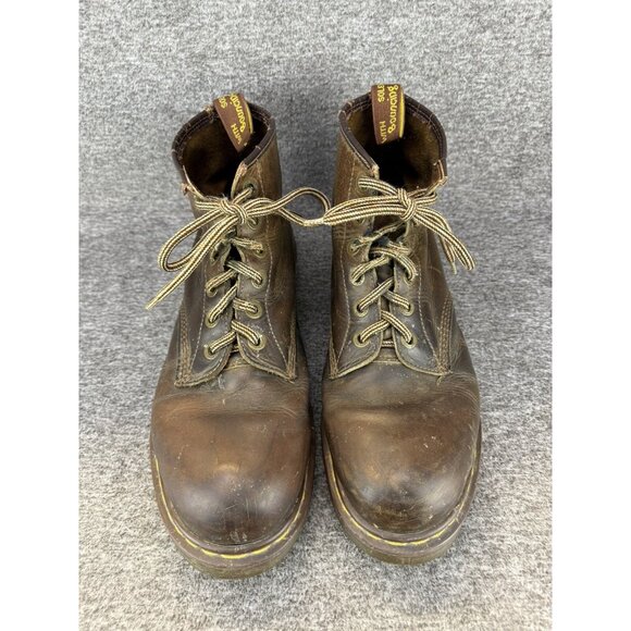 ✅VTG Y2K Doc Dr Martens Brown Leather Boots Mens 12 Crazy Horse *SEE MEASUREMENT - Picture 9 of 13